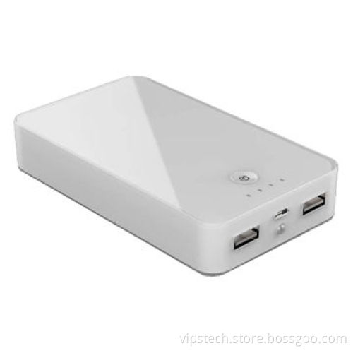 USB battery charger with 11,000mAh true capacity, looks transparent, private model